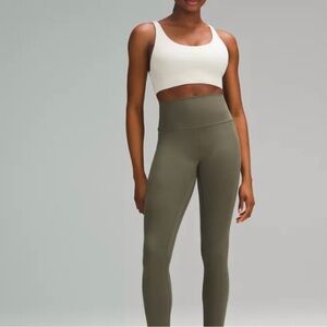 Lululemon High-Waisted Olive Green align Leggings size 4 EUC